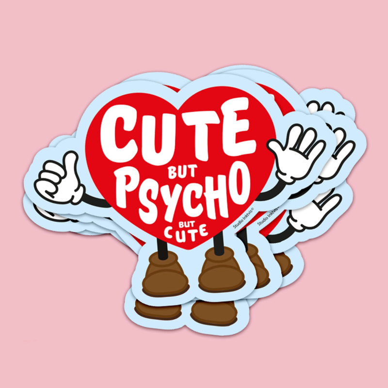Sticker CUTE BUT PSYCHO
