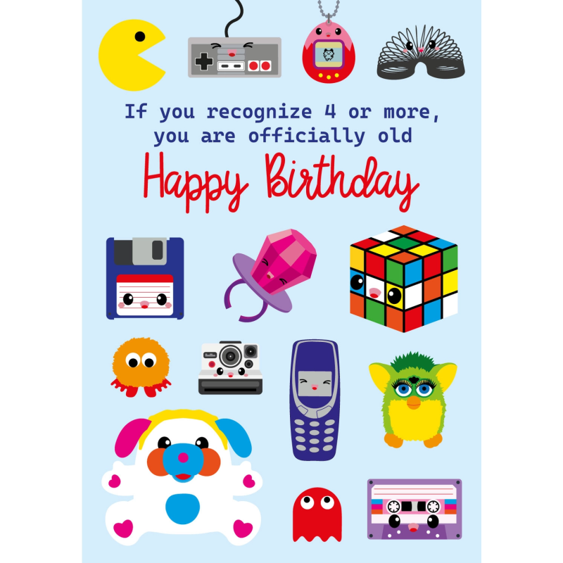 Carte Birthday RETRO