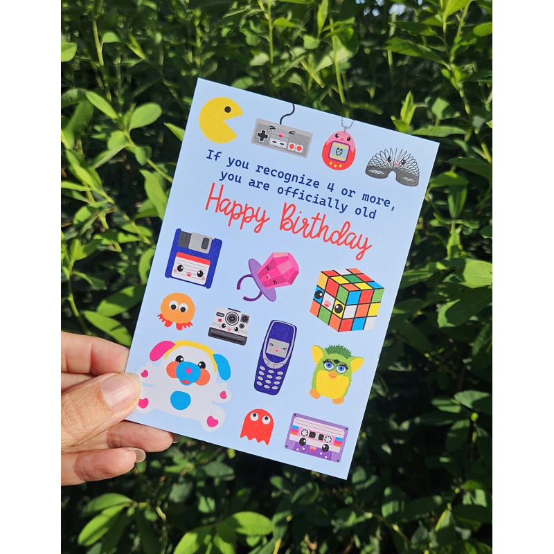 Carte Birthday RETRO