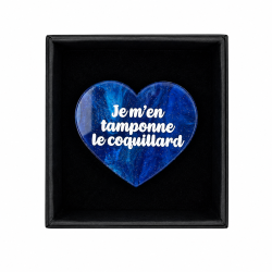 Broche JE M'EN TAMPONNE LE COQUILLARD