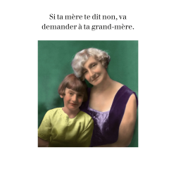 Carte SI TA MERE TE DIT NON