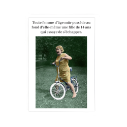 Carte UNE FILLE DE 14 ANS