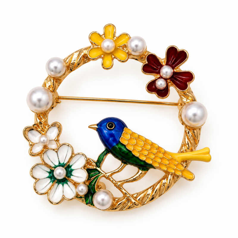 Broche fantaisie OISEAU
