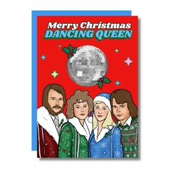 Carte MERRY CHRISTMAS DANCING QUEEN