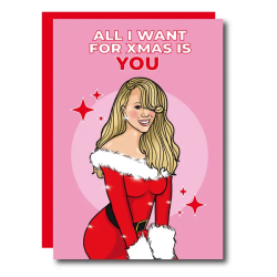 Carte ALL I WANT FOR CHRISTMAS IS YOU