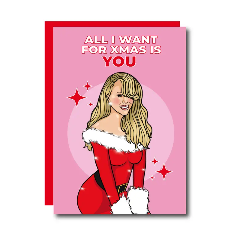 Carte ALL I WANT FOR CHRISTMAS IS YOU