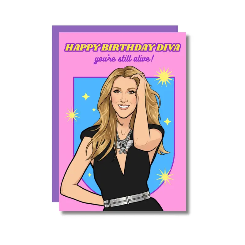 Carte HAPPY BIRTHDAY DIVA