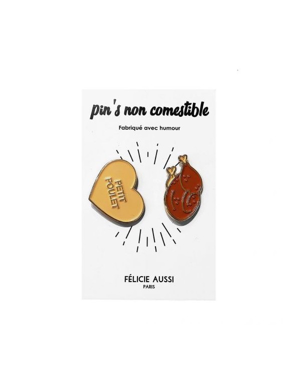 Duo de pin's "Poulet"