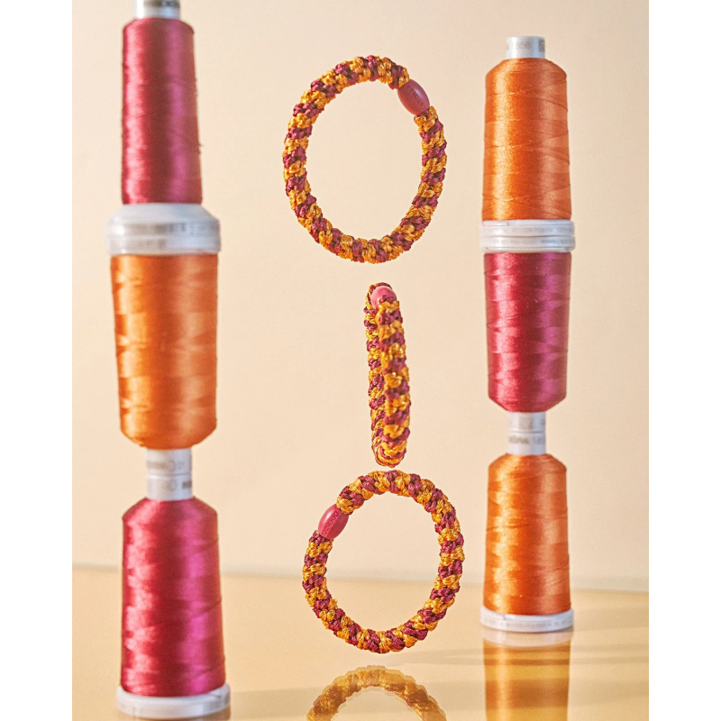 Kknekki BORDEAUX ORANGE STRIPE Paillettes