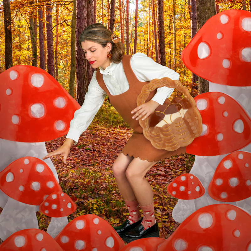 Pince à cheveux PANIER DE CHAMPIGNONS