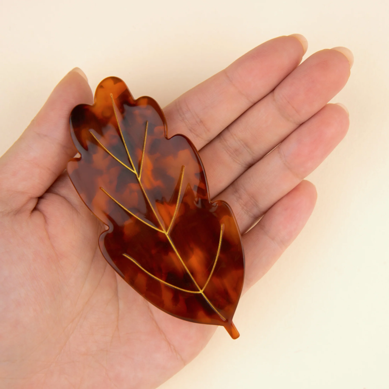 French barrette FEUILLE