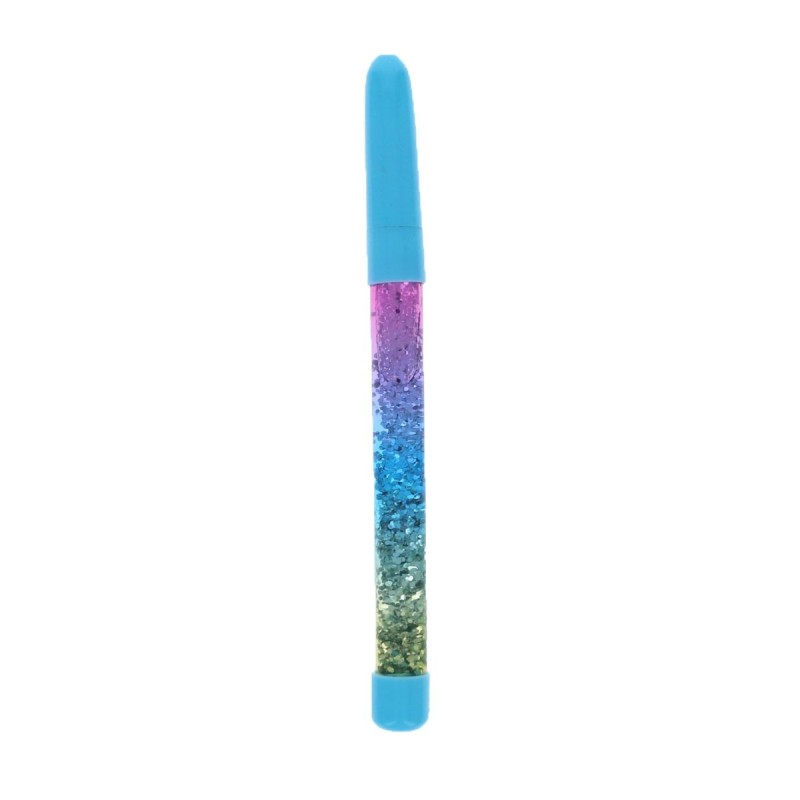 Stylo paillettes BLEU