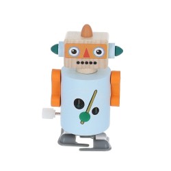 Robot à remonter en bois ORANGE