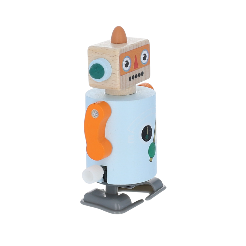 Robot à remonter en bois ORANGE