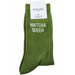 Chaussettes à paillettes MATCHA QUEEN