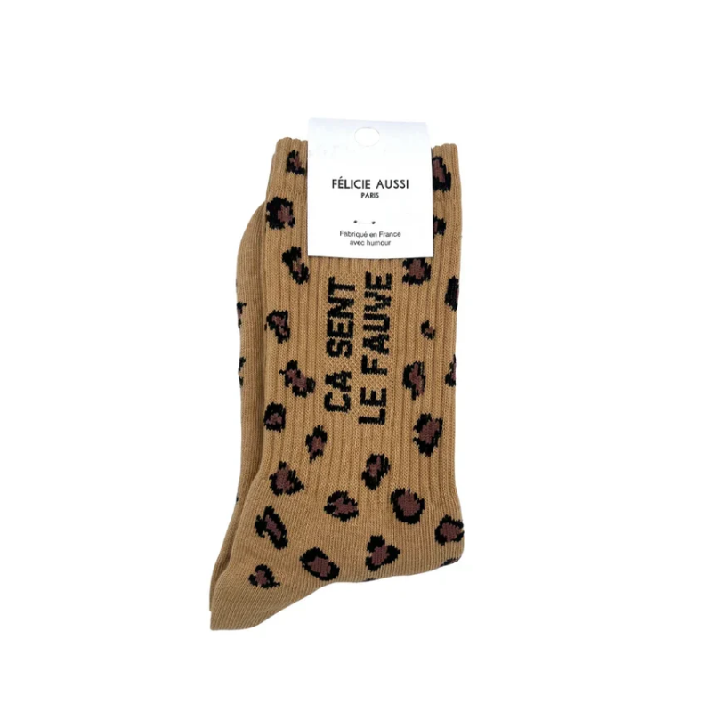 Chaussettes CA SENT LE FAUVE Léopard