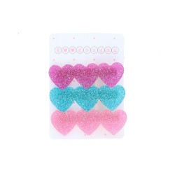 Lot de 3 barrettes COEURS