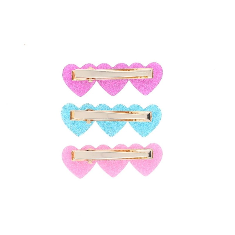 Lot de 3 barrettes COEURS