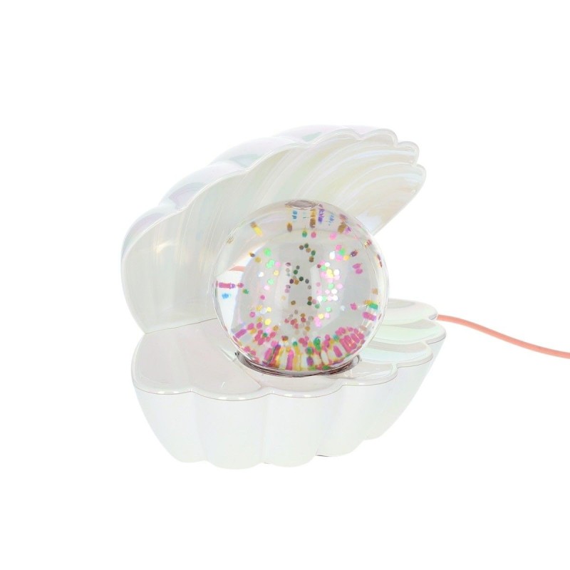 Lampe coquillage nacrée