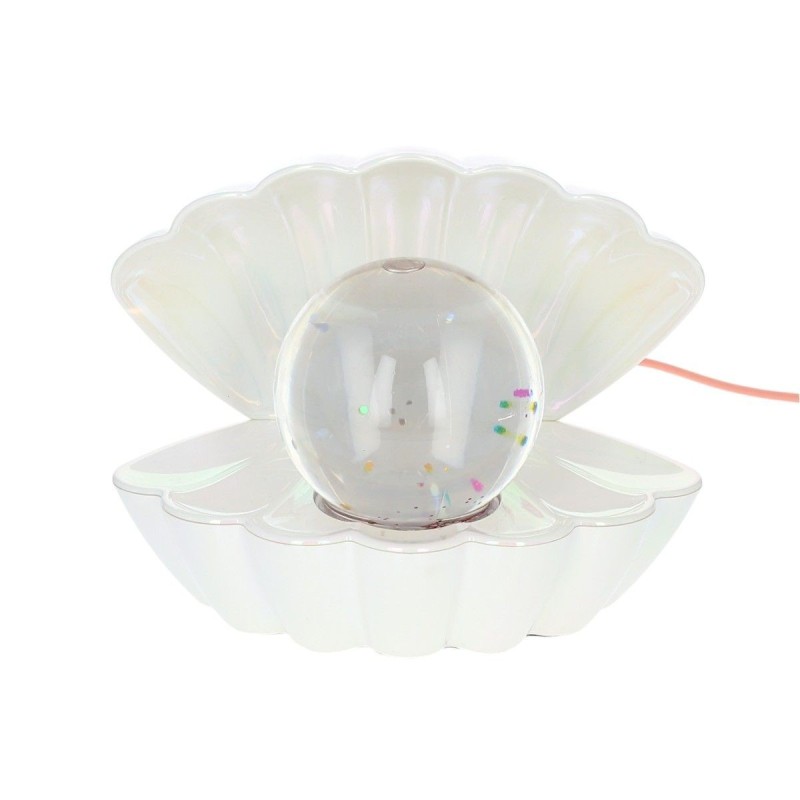 Lampe coquillage nacrée