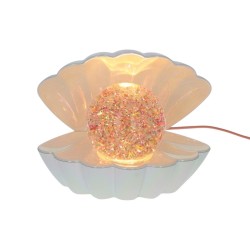 Lampe coquillage nacrée