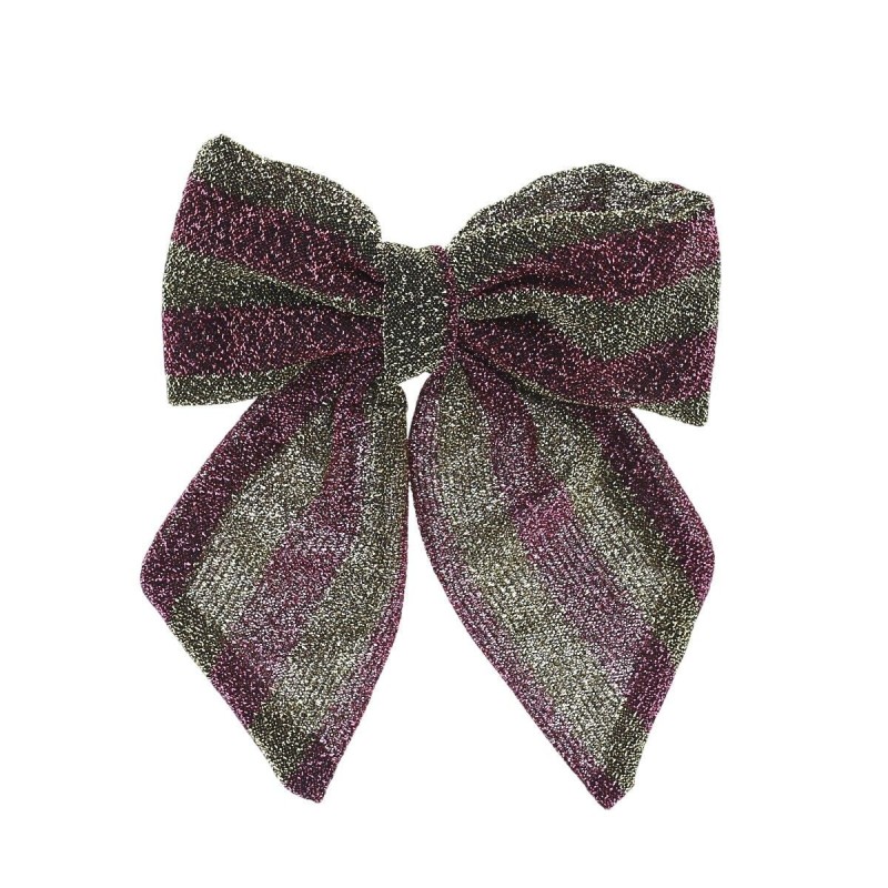 Pince noeud lurex DORE/VIOLET