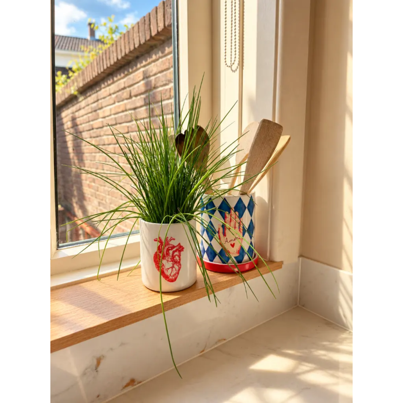 Pot MAIN ROUGE ET ROSE