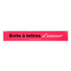 AUTOCOLLANT Boite à lettres d'amour