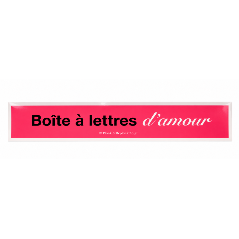 AUTOCOLLANT Boite à lettres d'amour