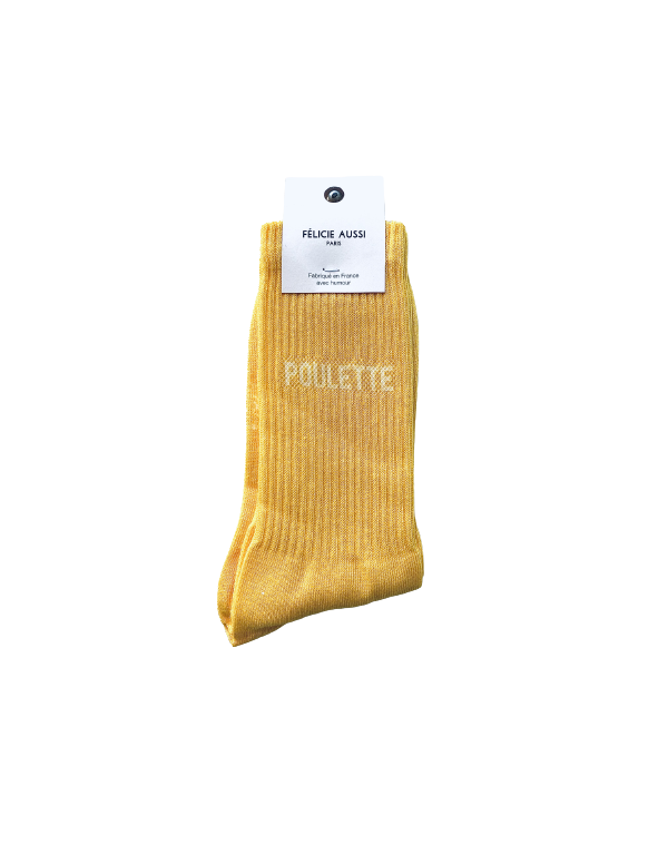 Chaussettes POULETTE jaunes