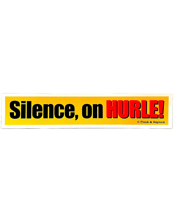 AUTOCOLLANT Silence on hurle