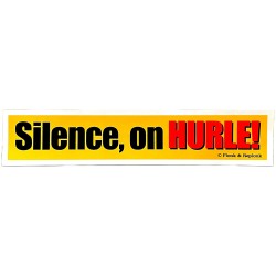 AUTOCOLLANT Silence on hurle