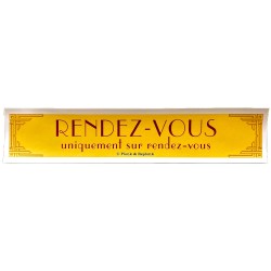 Autocollant RENDEZ VOUS