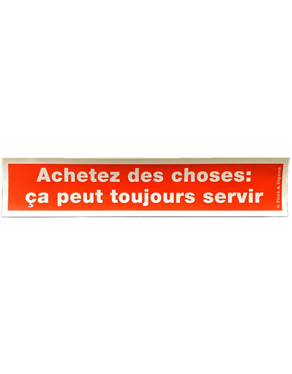 AUTOCOLLANT Achetez des choses