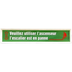 Autocollant VEUILLEZ UTILISER L'ASCENCEUR
