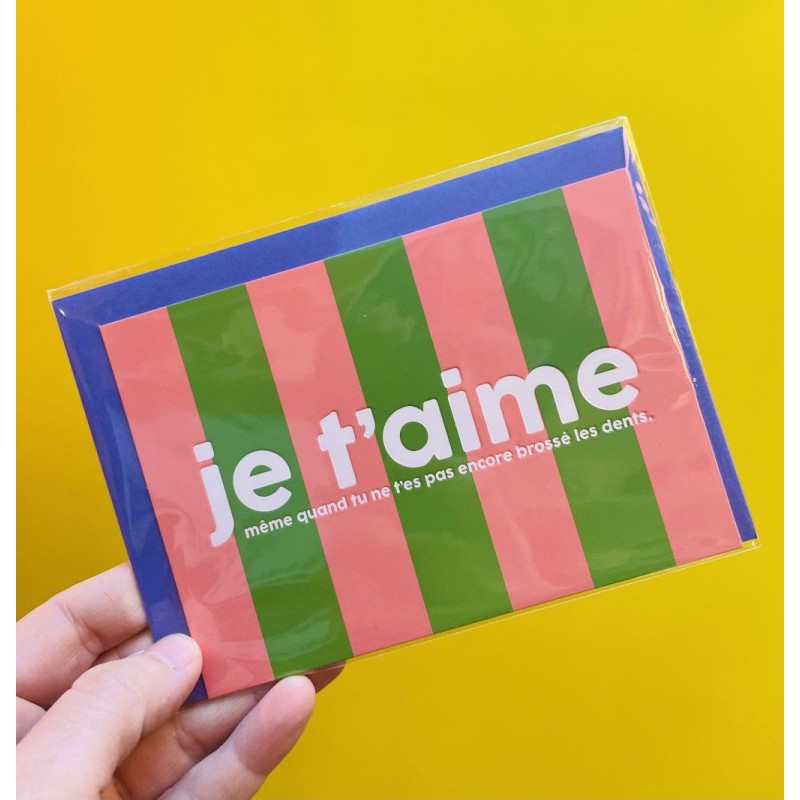Carte JE T'AIME