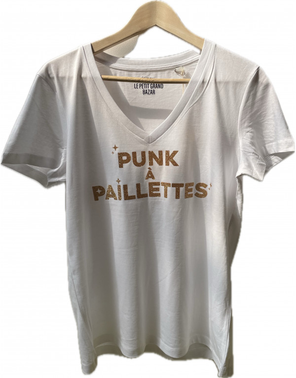 T-shirt PUNK A PAILLETTES...