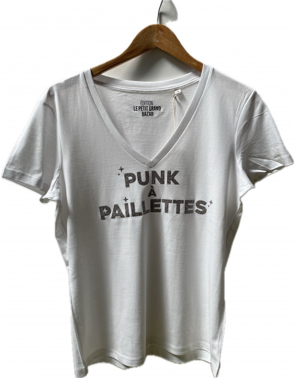 T-shirt PUNK A PAILLETTES...