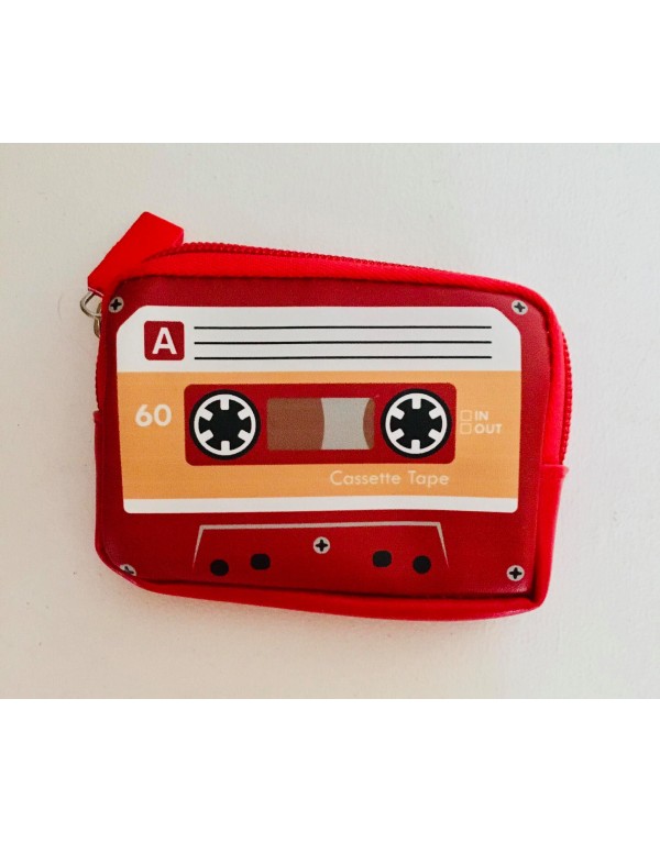 Porte monnaie K7  ROUGE