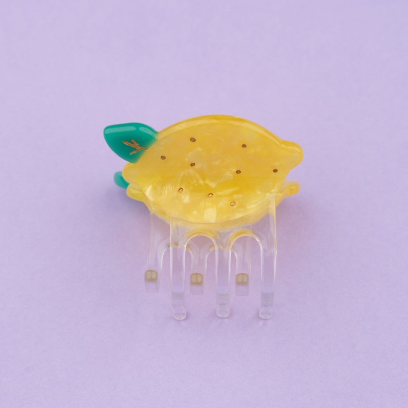 Mini pince à cheveux CITRON