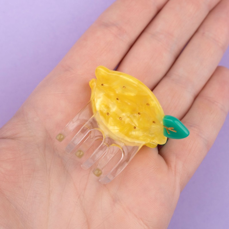 Mini pince à cheveux CITRON