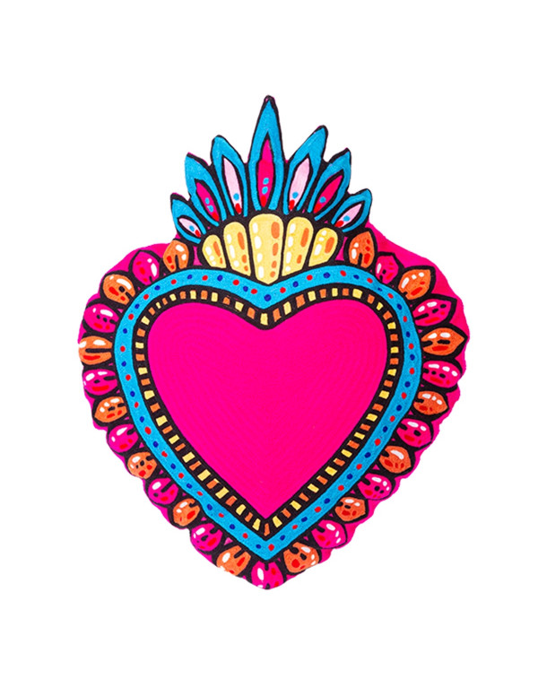 Coussin MILAGRO COEUR Rose