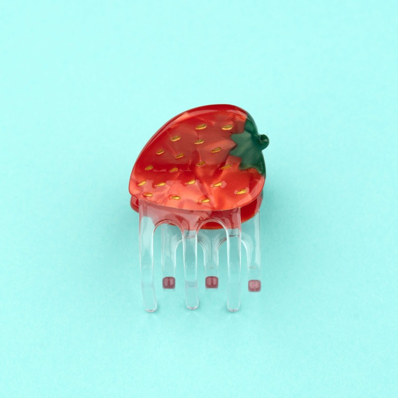 Mini Pince à cheveux FRAISE
