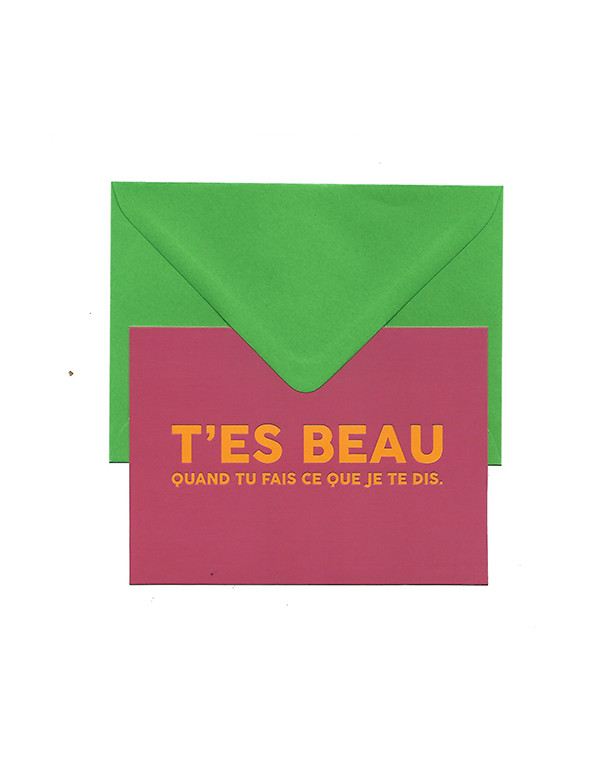 Carte CE QUE JE TE DIS