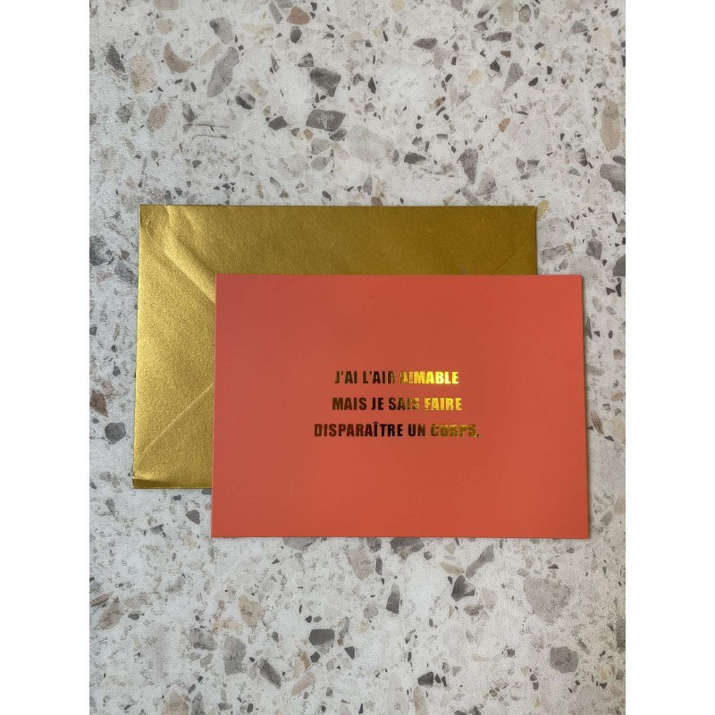 Carte J'AI L'AIR AIMABLE