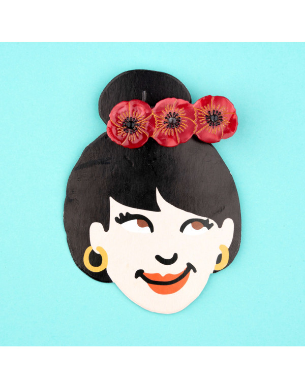 Barrette COQUELICOT