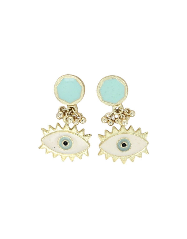 Boucles d'oreille OEIL BLEU...