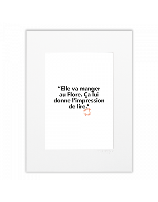 Carte ELLE VA MANGER