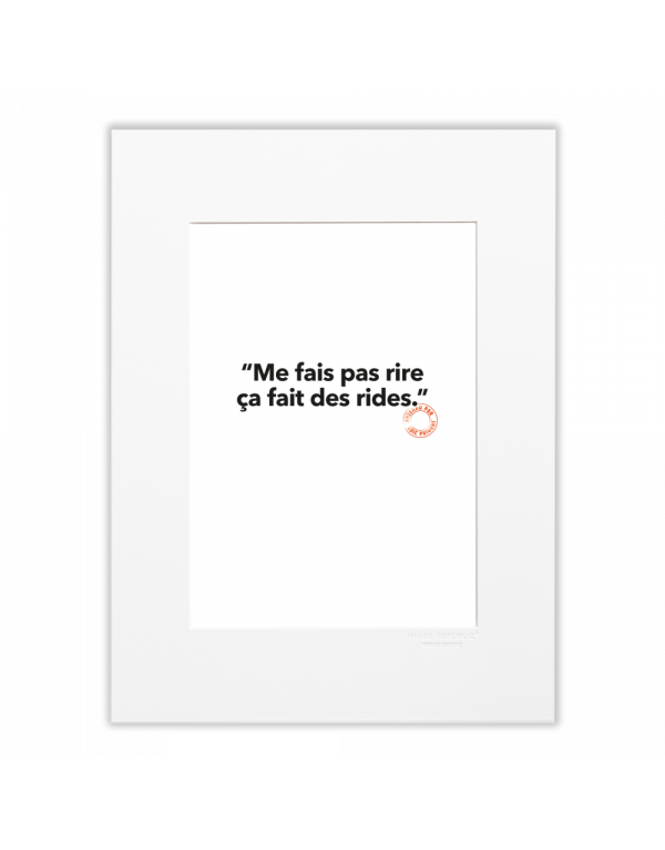 Carte ME FAIS PAS RIRE