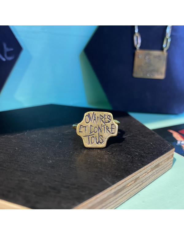 Bague OVAIRES Laiton
